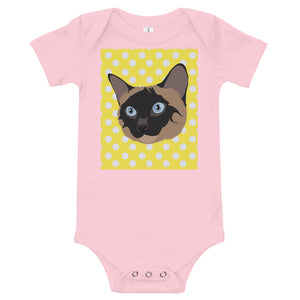 Cat - Baby Short  Sleeve One Piece