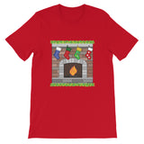 Christmas Fireplace - Short-Sleeve Unisex T-Shirt