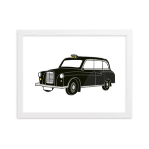 London Taxi - Framed matte paper poster